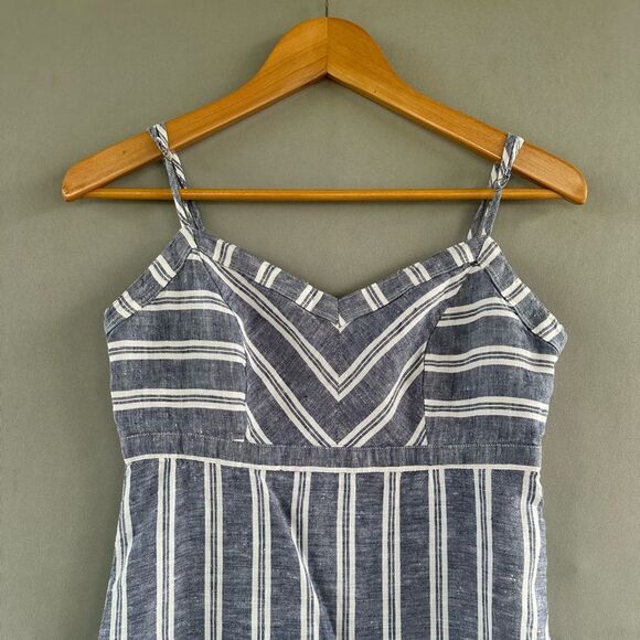 🎉5 for $45 🎉 St Tropez West Dress Maxi Long Size 4 Pure Linen - Picture 5 of 10